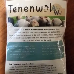 Wandelwol antidruk-wol tenenwol in zakje