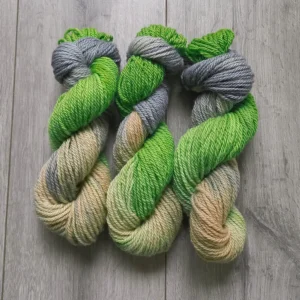 Texelaar Wol Handgeverfd Breigaren Groene Vingers