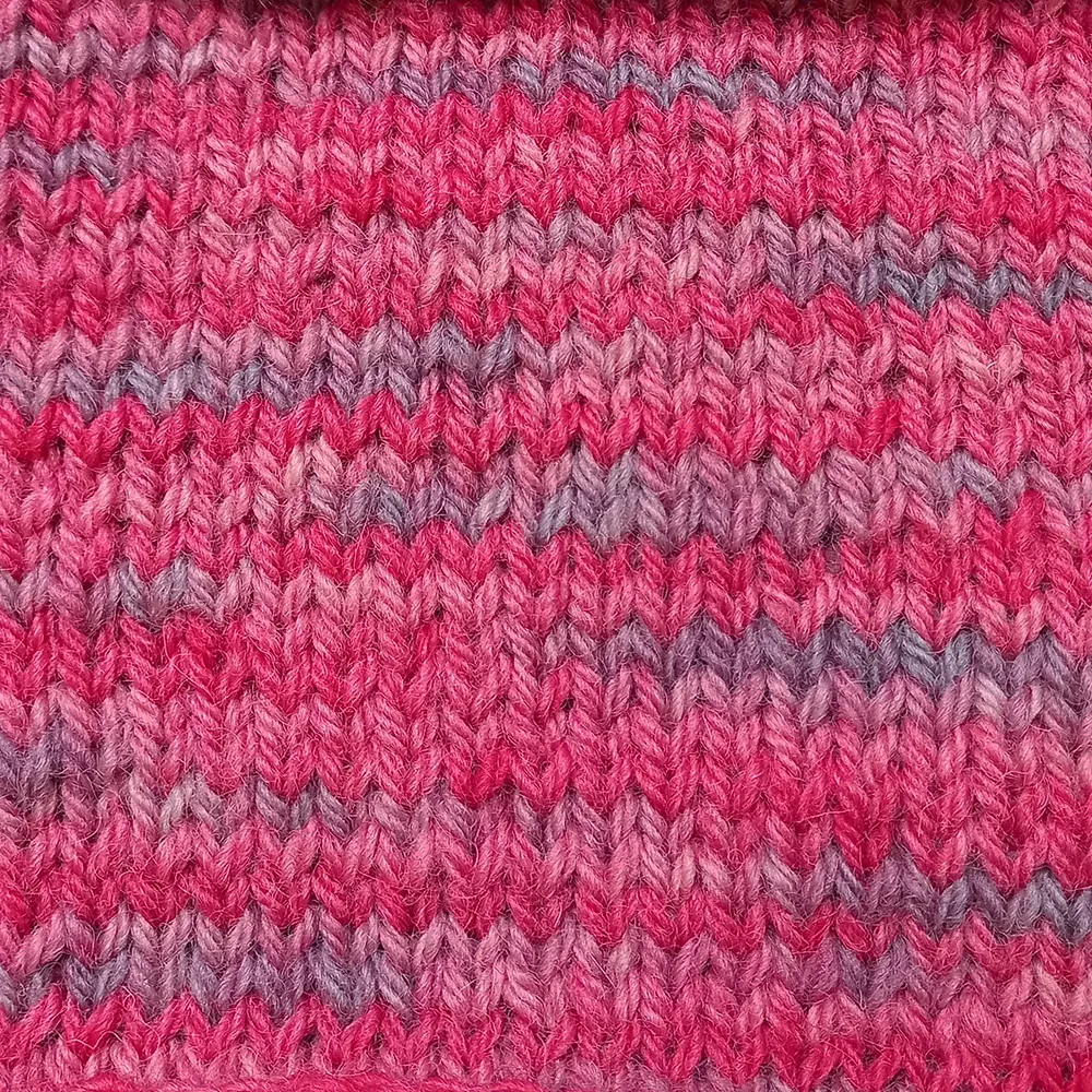 Texelaar handgeverfd garen 'Roze Kaketoe' 100 gr/94 m - Afbeelding 3