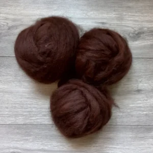 Alpaca lontwol donkerbruin AL11