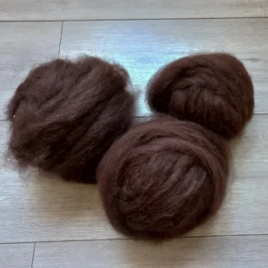 Alpaca lontwol donkerbruin AL12