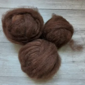 Alpaca lontwol AL13 Donkerbruin