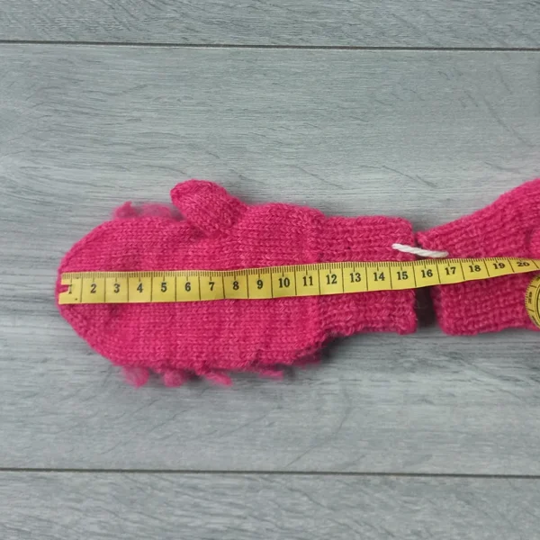 egelwantjes roze 4-5 jaar schapenwol gebreid