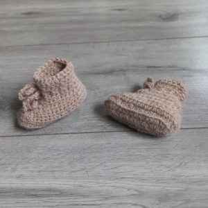 Babyslofjes Alpaca Beige 0-6 maanden